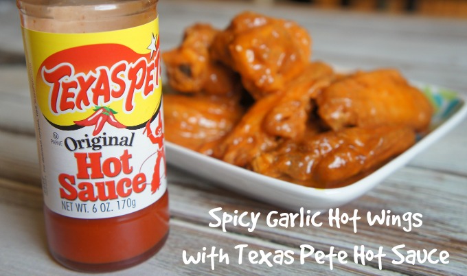 Spicy Garlic Hot Wings Recipe with #TexasPete Hot Sauce