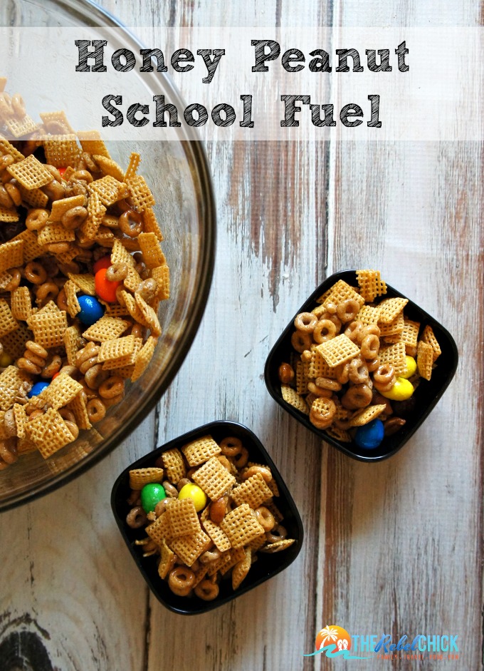 Honey Peanut School Fuel Chex Mix Recipe