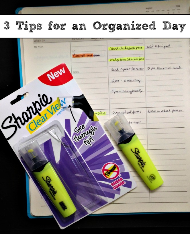 3 Tips for an Organized Day