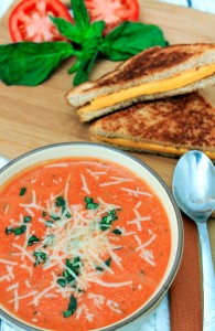 Slow Cooker Tomato Basil Soup - The Rebel Chick