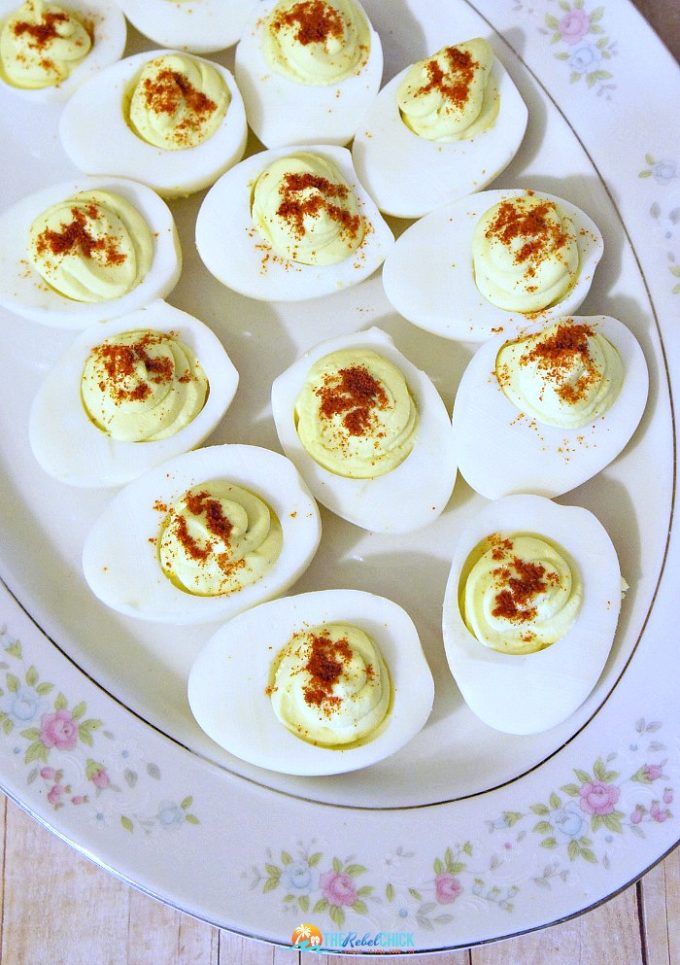 The Perfect Deviled Eggs for Your Tailgate Party - The Rebel Chick
