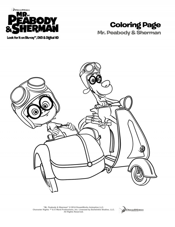 Mr Peabody and Sherman FREE printables