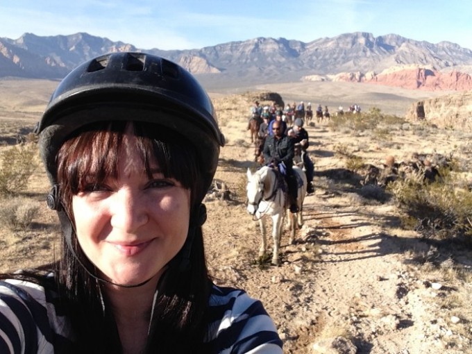 Break out of your comfort zone on vacation - Go Horseback Riding in Red Rock Canyon