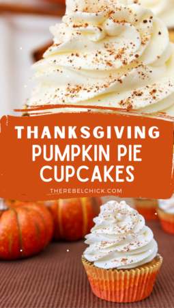 Thanksgiving Pumpkin Pie Cupcakes With Cinnamon Whipped Frosting Recipe