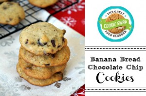 Banana Bread Cookies with Chocolate Chips recipe