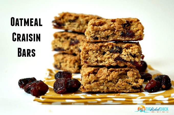 Oatmeal craisin bars recipe I can't believe it's not butter