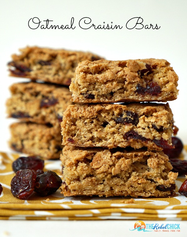 Oatmeal craisin bars recipe I can't believe it's not butter