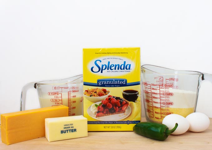 Cheese Jalapeno Cornbread #SplendaSweeties #SweetSwaps
