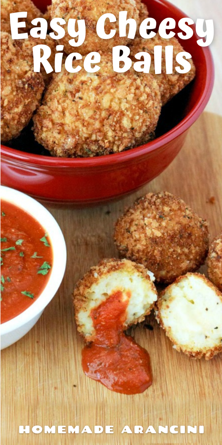 Homemade Arancini Easy Cheesy Rice Balls Recipe Rebel Chick