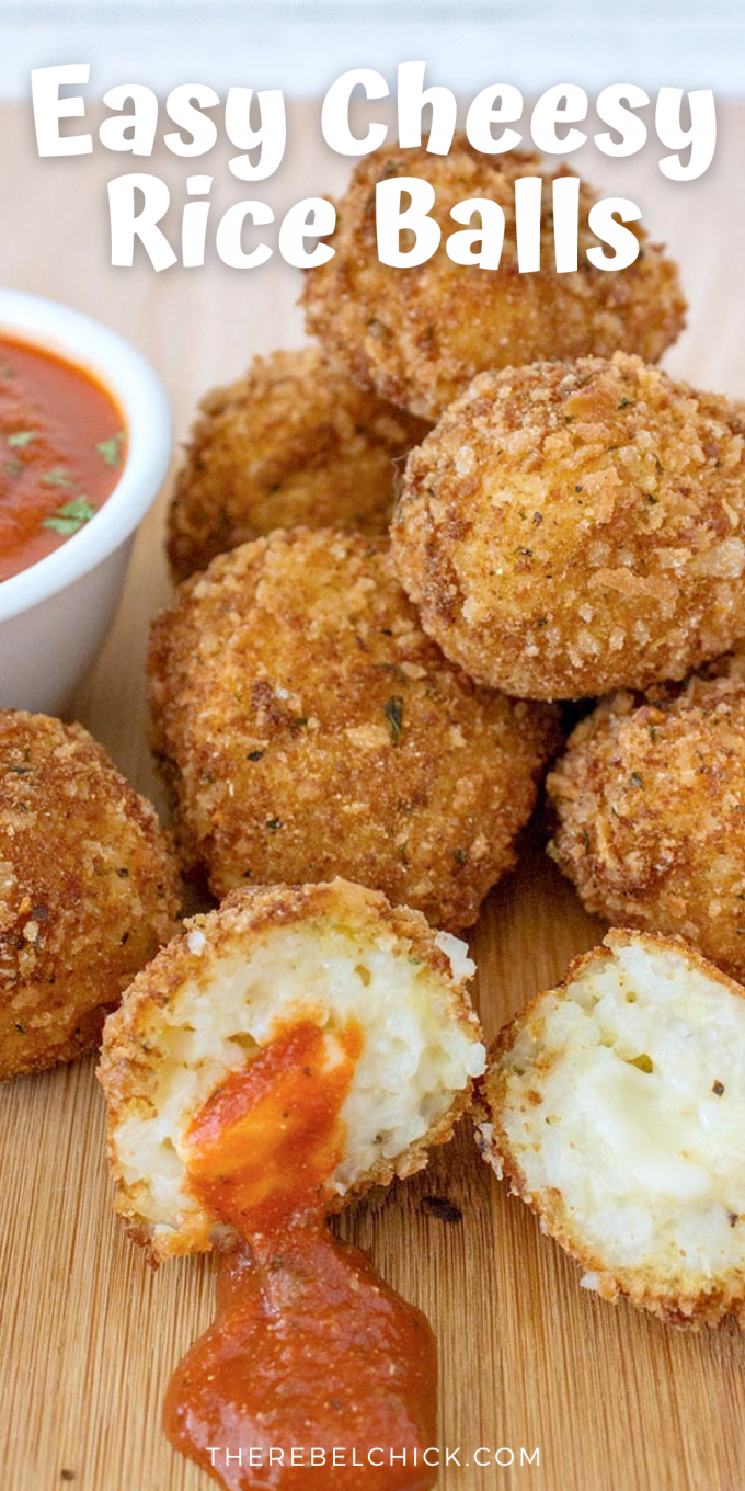 Homemade Arancini Easy Cheesy Rice Balls Recipe Rebel Chick
