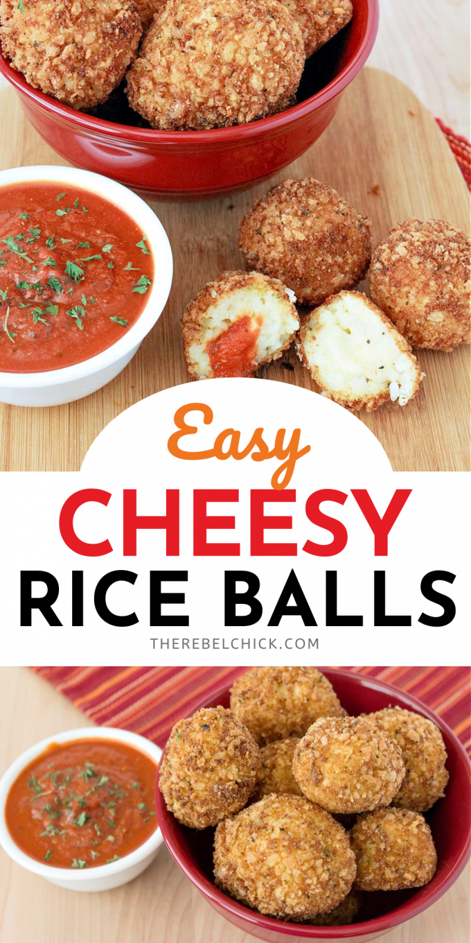 Homemade Arancini Easy Cheesy Rice Balls Recipe Rebel Chick