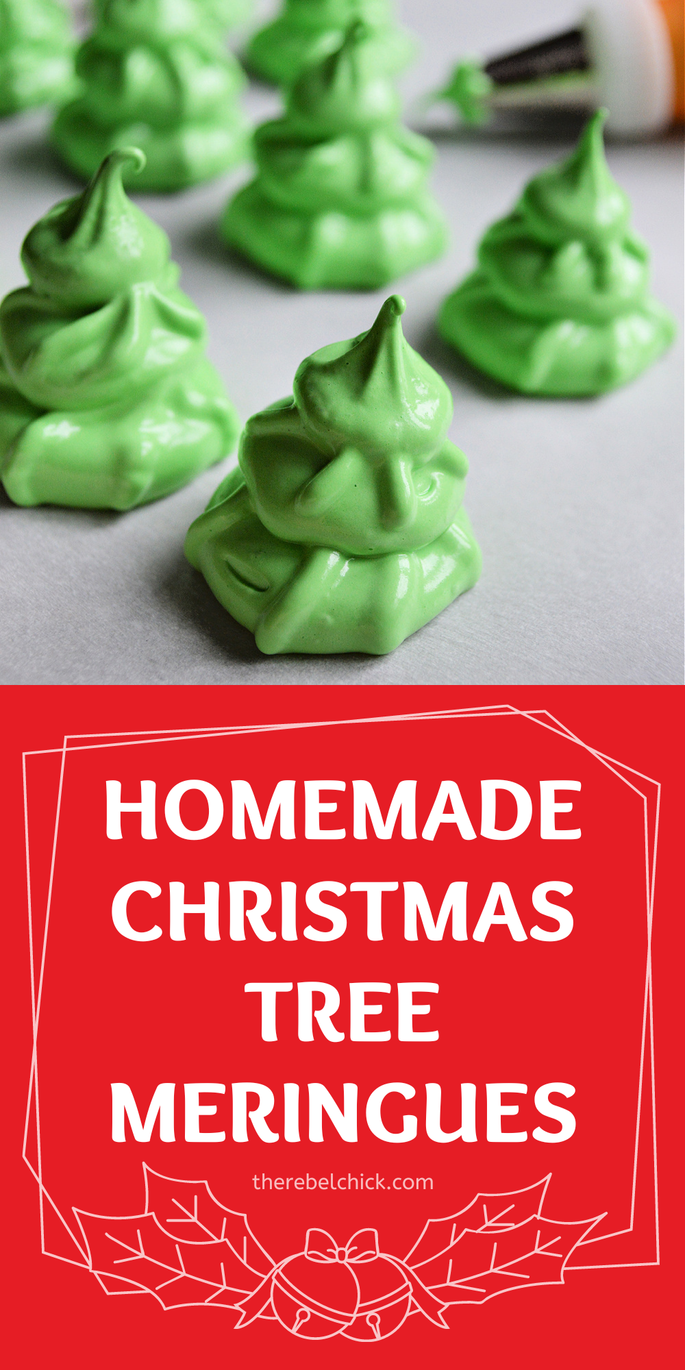 Homemade Christmas Tree Meringues Recipe