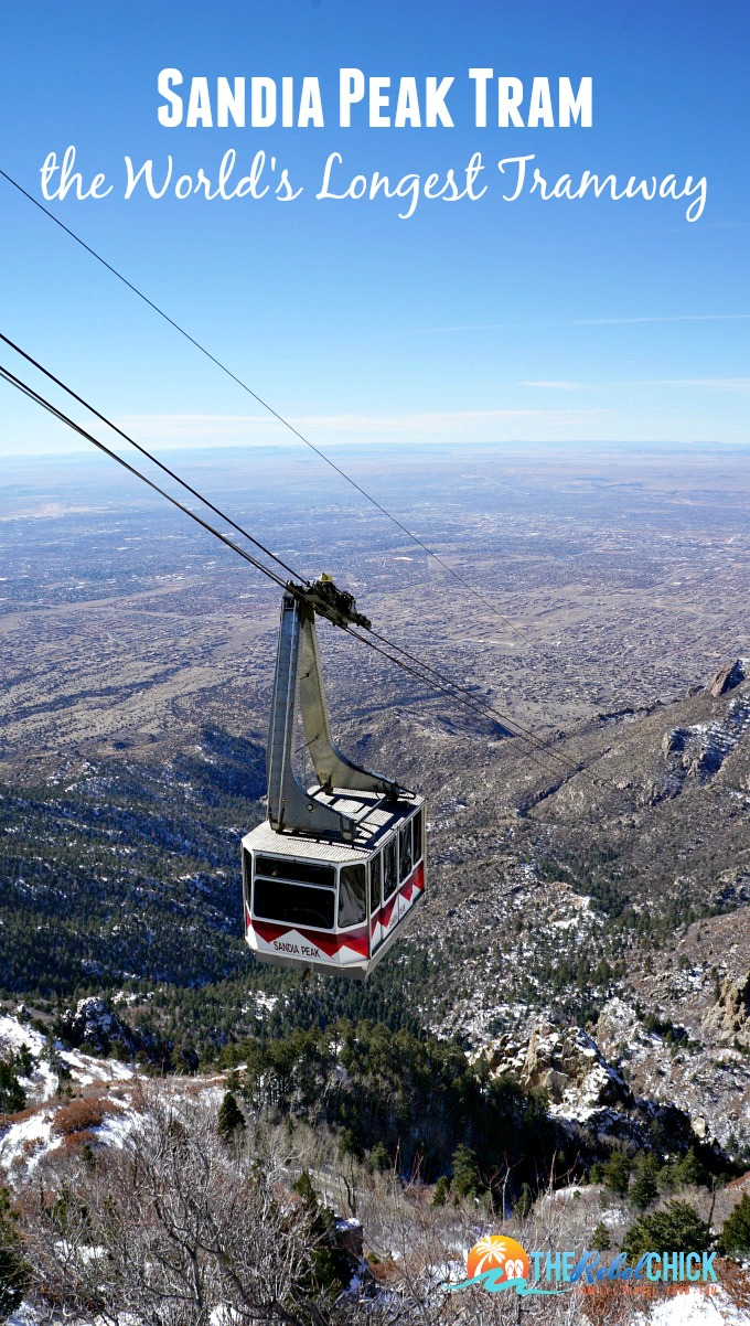 Landscape of the Sandia Peak Tramway over Cibola National Forest in Albuquerque New Mexico