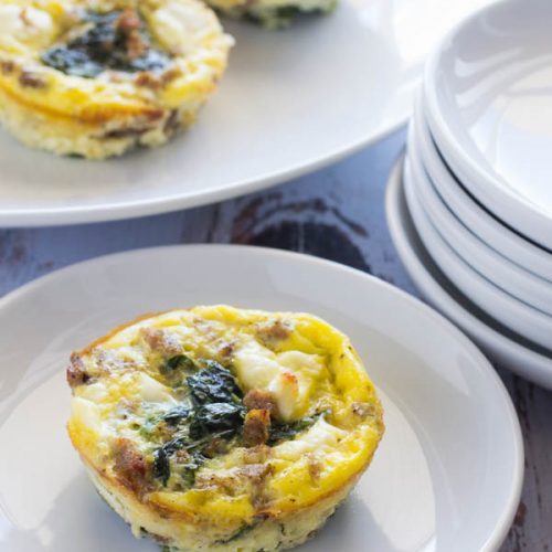 Spinach Egg Cups Recipe - The Rebel Chick