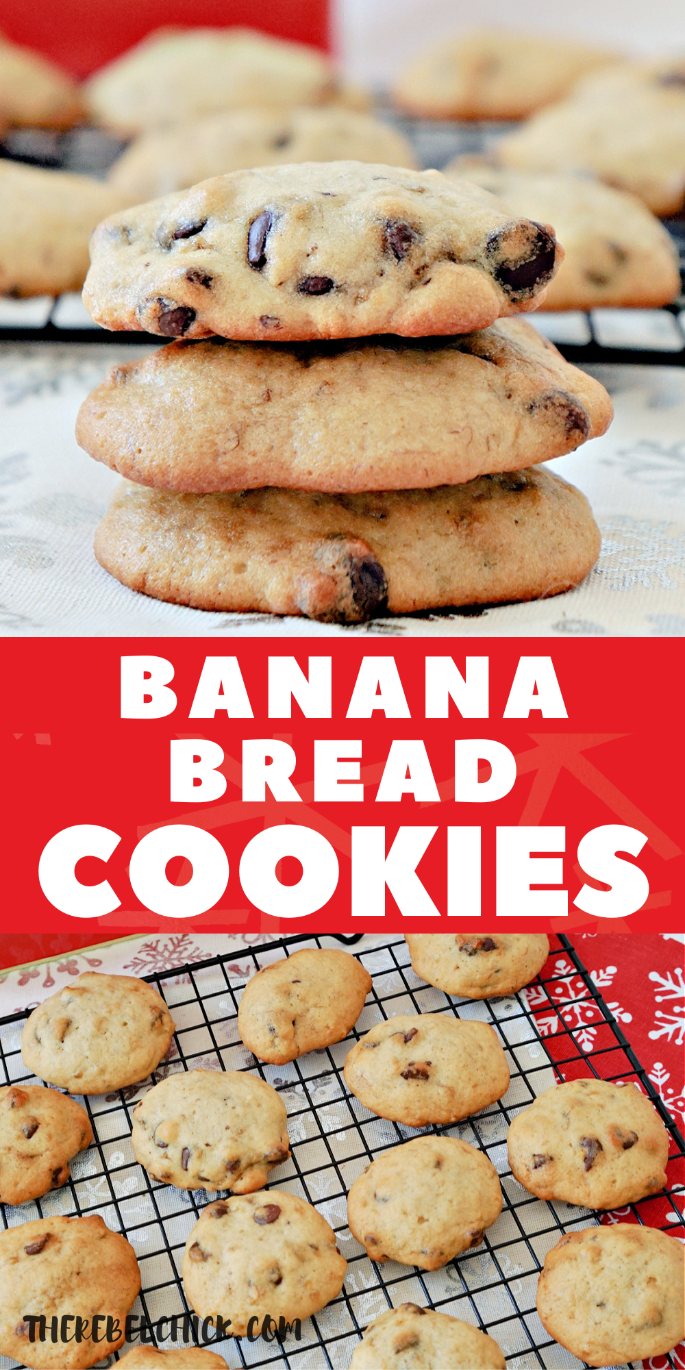 cookies with banana and chocolate chips