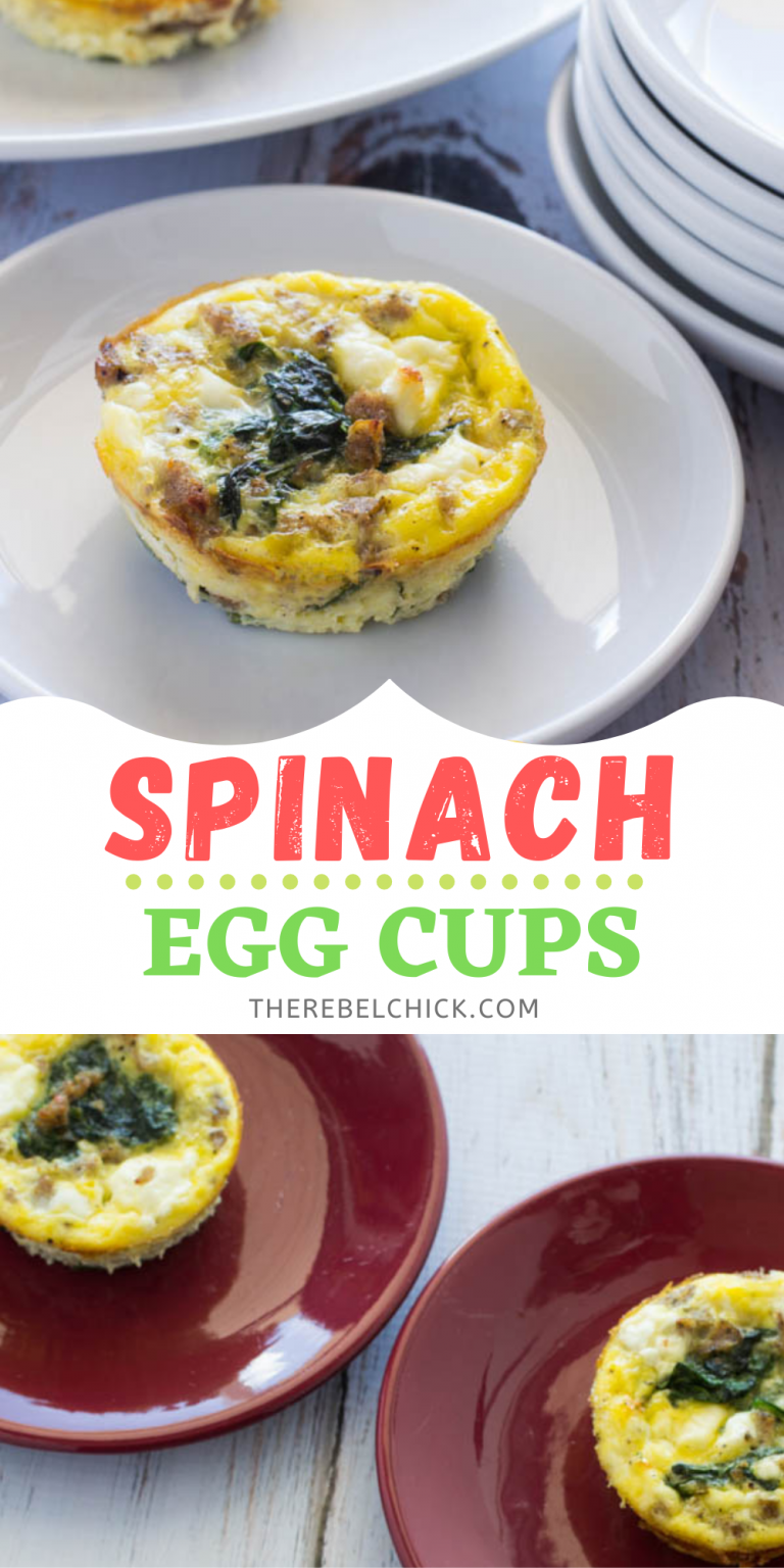 Spinach Egg Cups Recipe The Rebel Chick
