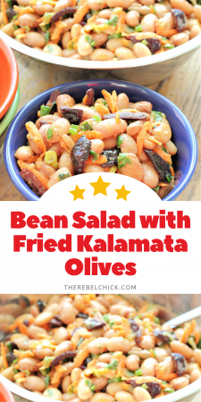 Bean Salad with Fried Kalamata Olives Recipe