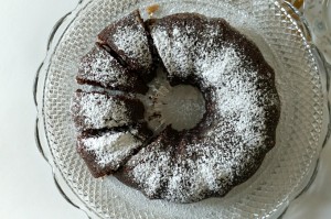 Chocolate Coffee Cake Made with International Delight Coffee Creamer