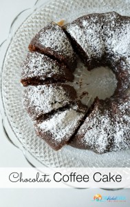 Chocolate Coffee Cake Recipe - a rich and decadent coffee cake made with coffee creamer