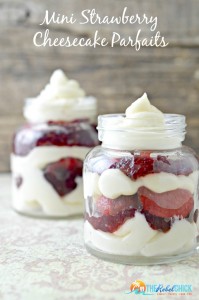 Mini Strawberry Cheesecake Parfaits Recipe