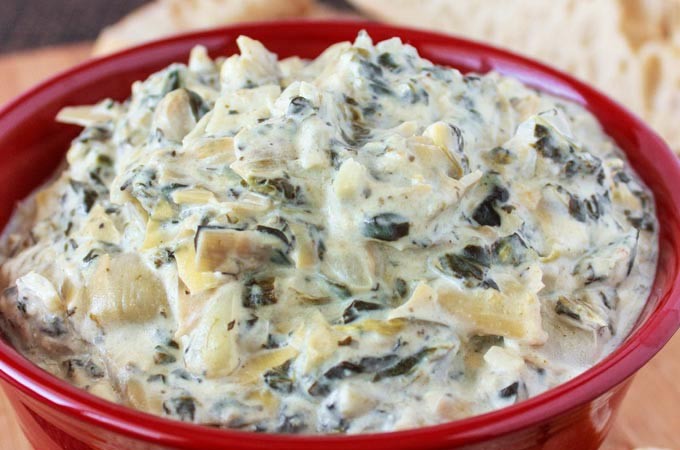 Slow Cooker Spinach Artichoke Dip | The Rebel Chick