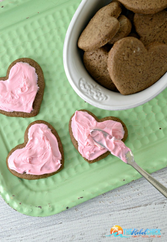Frosted Valentine's Day Heart Cookies Recipe