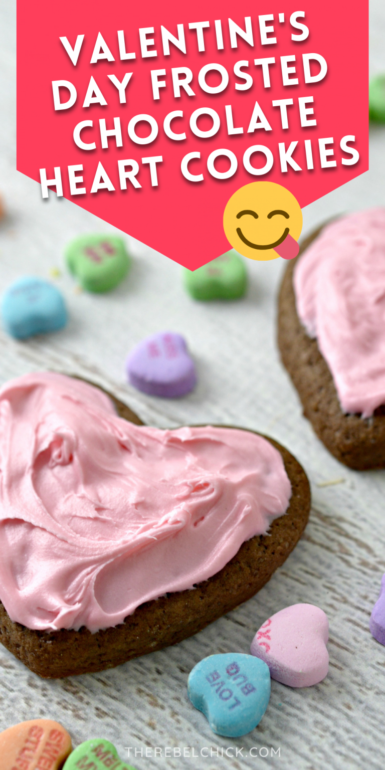 Valentine's Day Frosted Chocolate Heart Cookies Recipe
