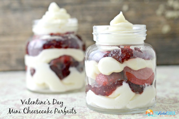Valentines Day Mini Strawberry Cheesecake Parfaits Recipe