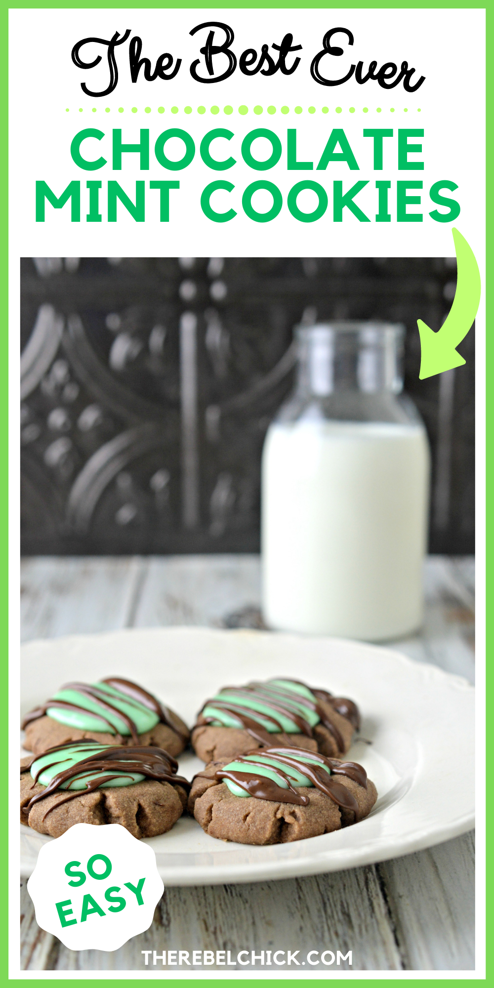 Chocolate Mint Cookies Recipe for Saint Patrick's Day