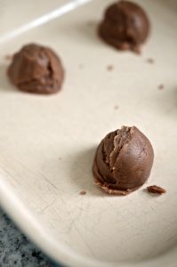 chocolate cookie dough balls