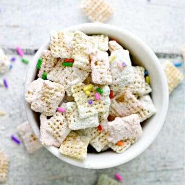 Cake Batter Puppy Chow Recipe