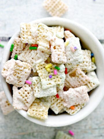Cake Batter Puppy Chow Recipe