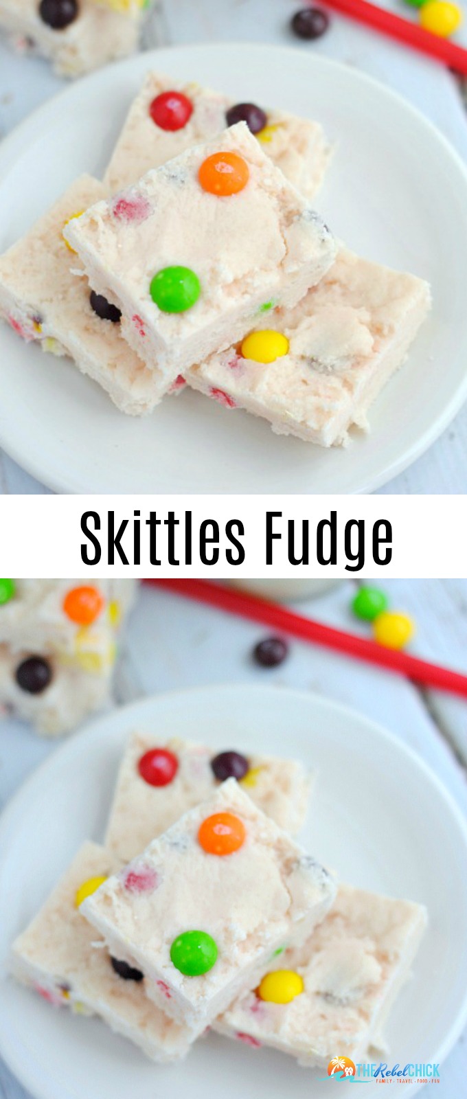 Rainbow Skittles Fudge Recipe