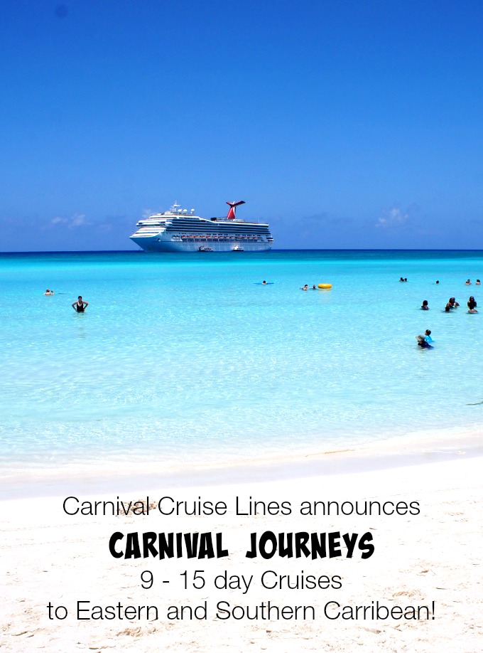 Carnival Cruise Lines Announces 9 to 15 Day Sailings With Carnival Journeys