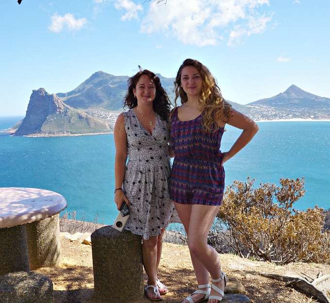 Angeline and Jenn in Cape Town South Africa
