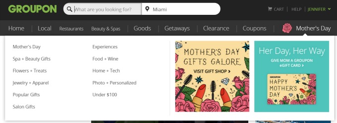 Groupon Mothers Day Gift Ideas