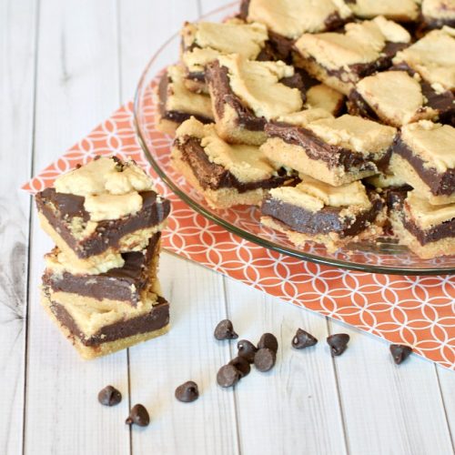 Peanut Butter Chocolate Bars Recipe - The Rebel Chick