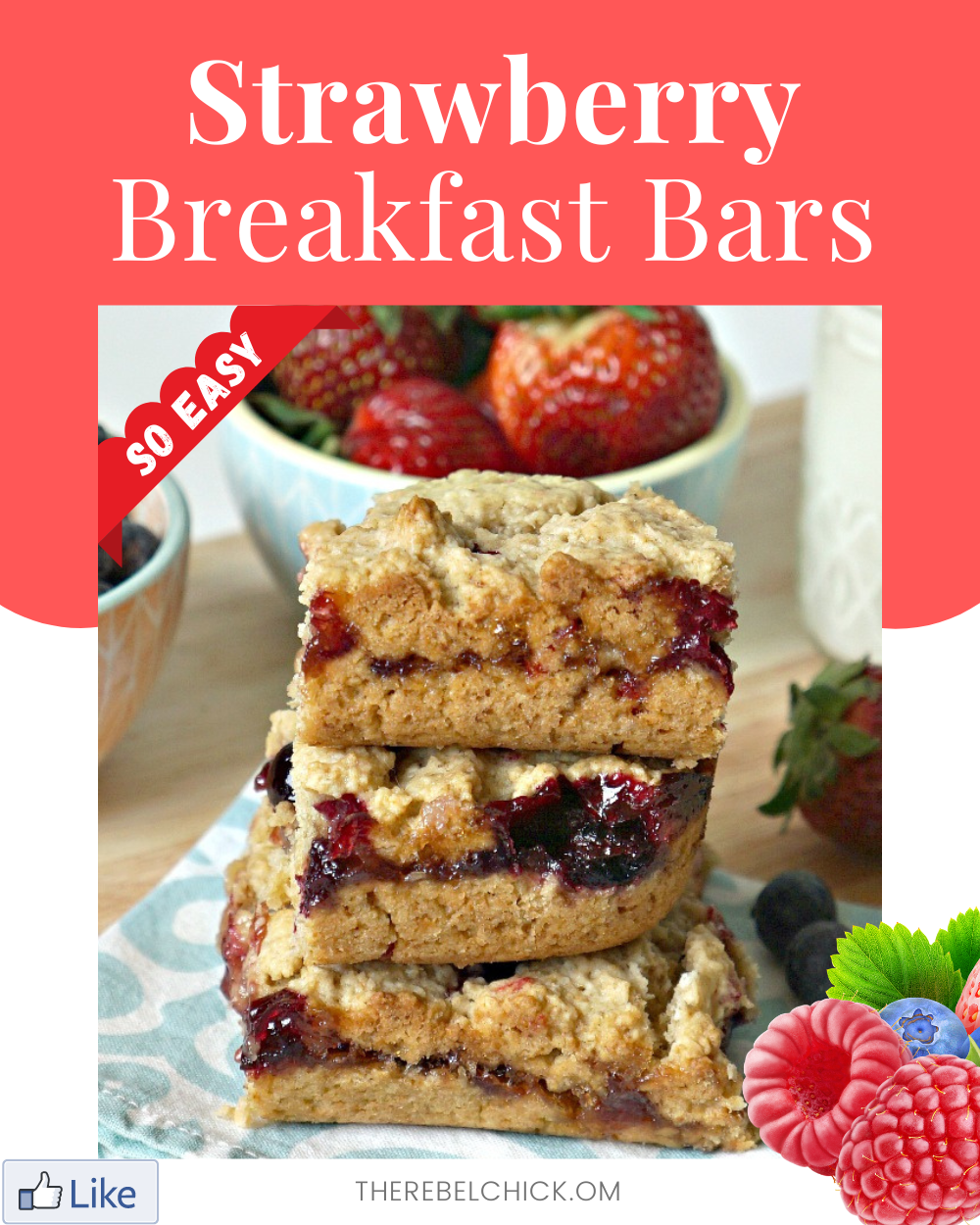 Strawberry Breakfast Bars Recipe