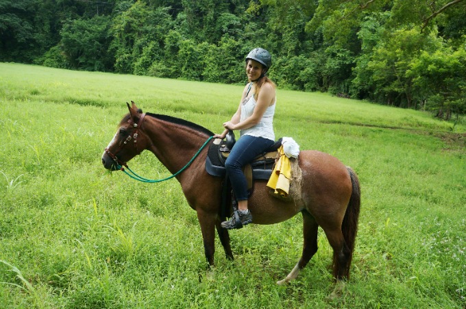Discovery Horseback Tours Lauren rides Shera