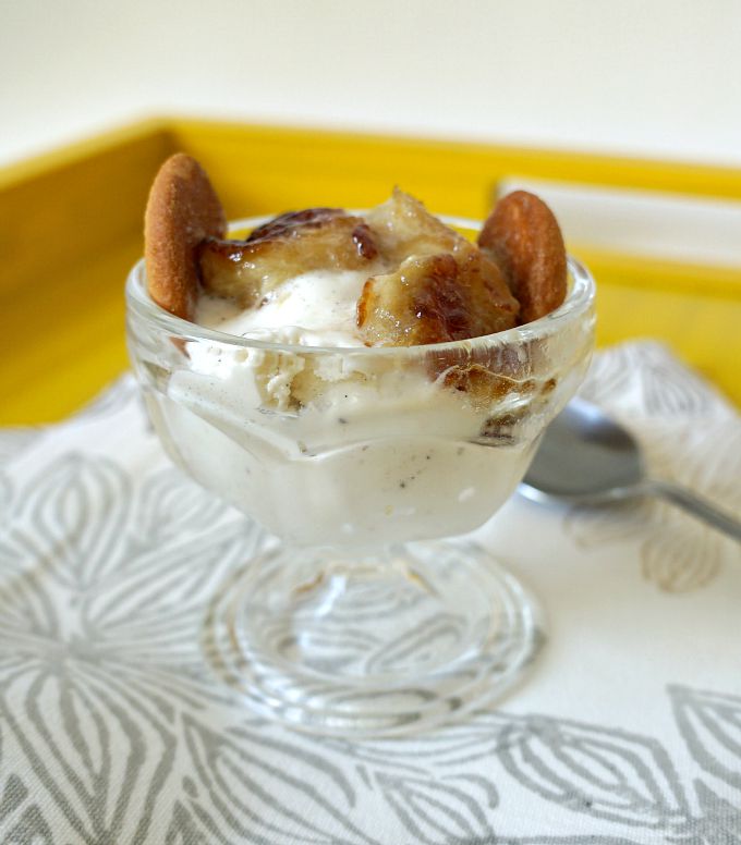Banana Pudding Breyers Natural Vanilla Ice Cream