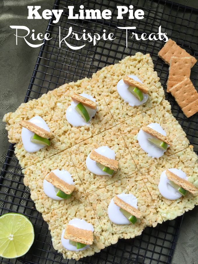 Key Lime Pie Rice Krispie Treats 