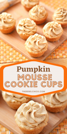 Pumpkin Mousse Cookie Cups Recipe