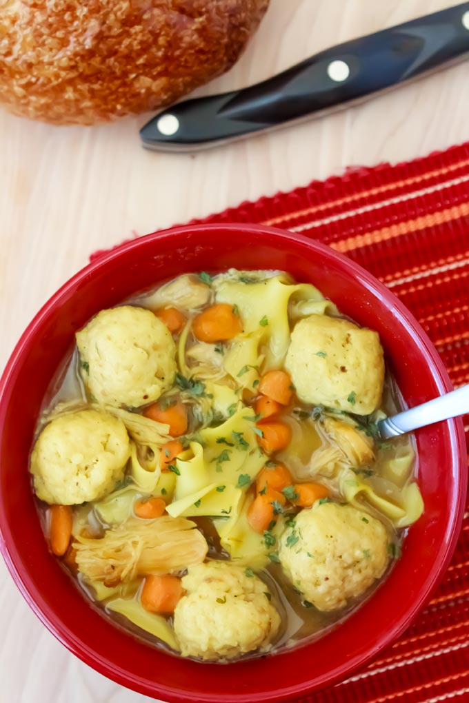 Chicken and Matzo Ball Soup | The Rebel Chick