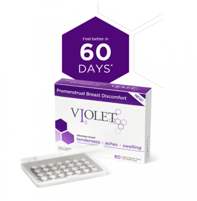violet daily supplement for breast pain