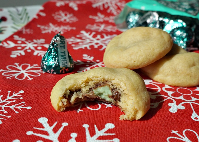 Hershey's Kisses Mint Truffle Surprise Cookies #NewTraditions