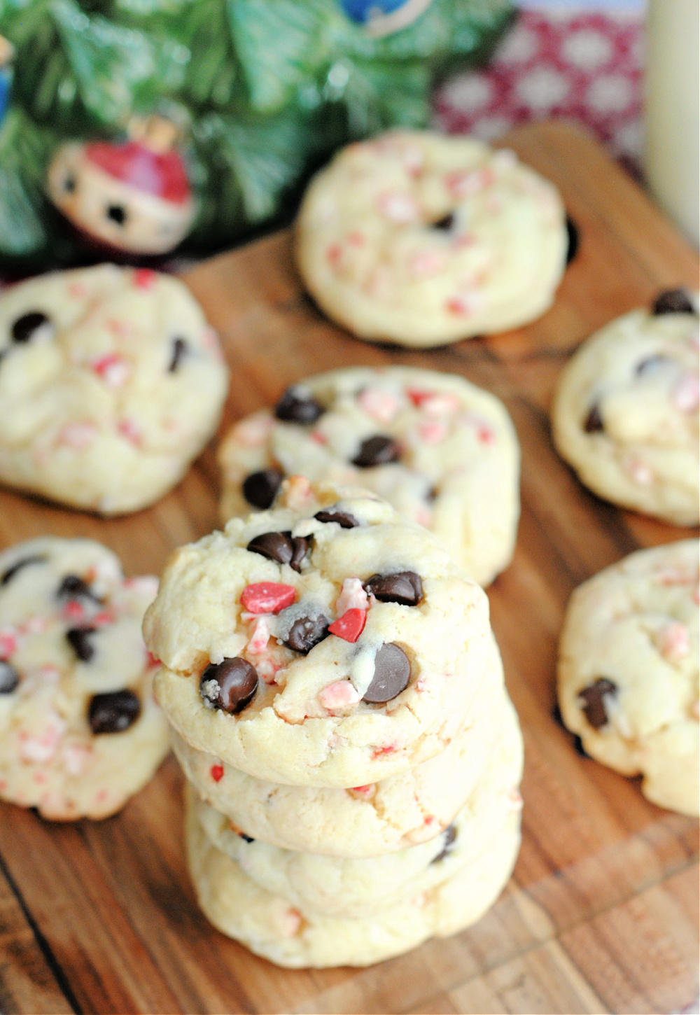 Cake Mix Peppermint Chocolate Chip Cookies Recipe