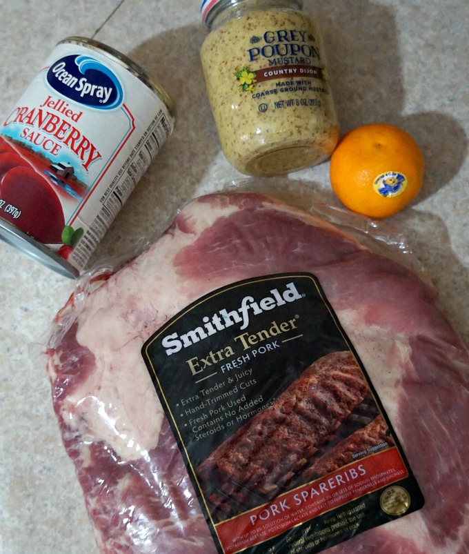 Cranberry Glazed Pork Spare Ribs Recipe