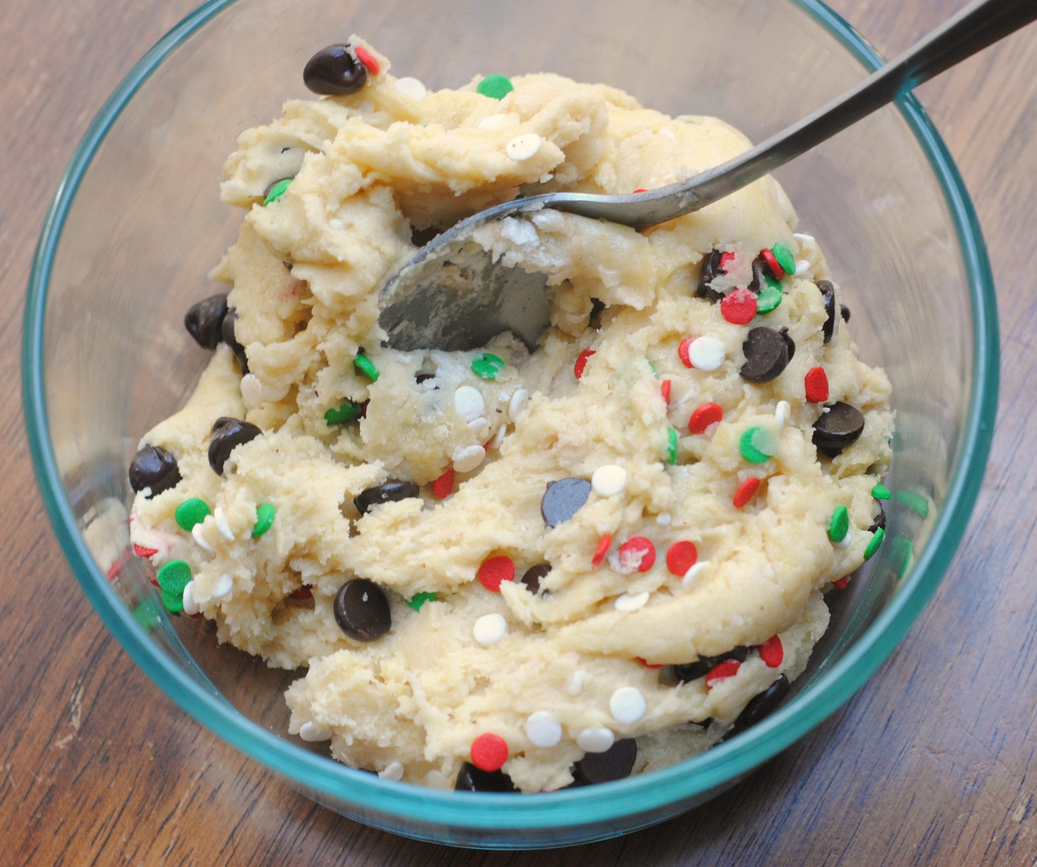 Cake Mix Chocolate Chip Santa Cookies Recipe