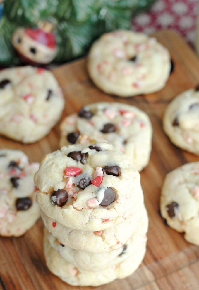 Cake Mix Chocolate Chip Santa Cookies Recipe