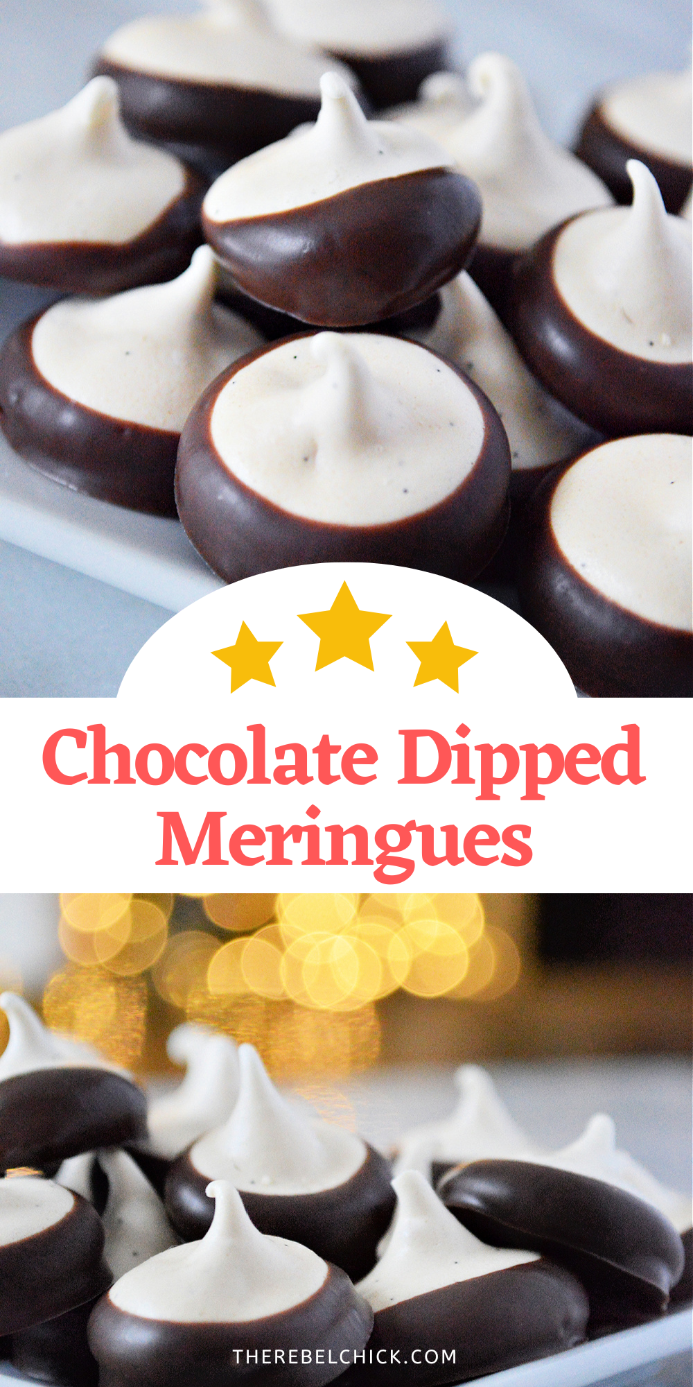 Chocolate Dipped Meringue Recipe